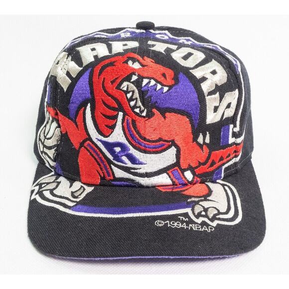 Vintage 1994 Toronto Raptors “The Game” Big Giant Logo Snapback Hat RARE - Picture 6 of 15